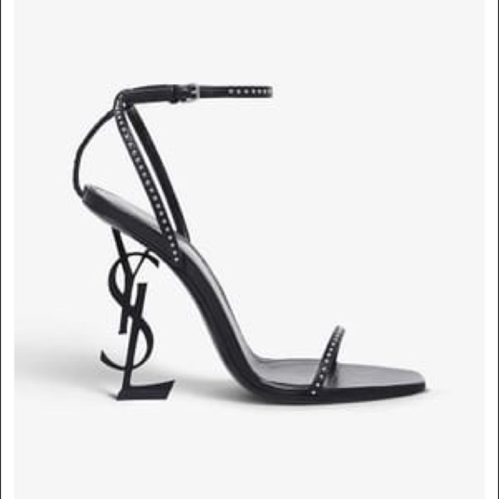 Saint Laurent Opyum Logo High Heels - Picture 2 of 6